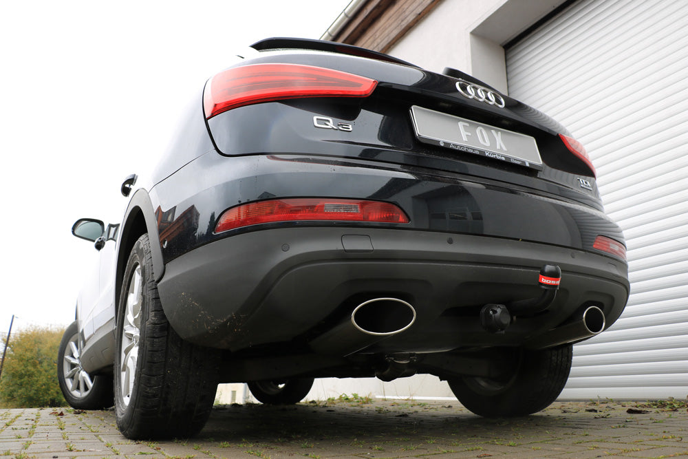 Audi Q3 quattro Benzin Endschalldämpfer Ausgang rechts/links - 160x90 Typ 38 rechts/links