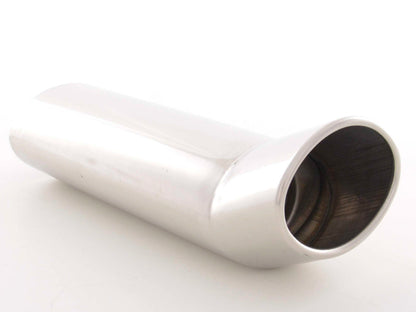 Endrohr Edelstahl universal, Anschweißendrohr oval / DMT 117x85 mm