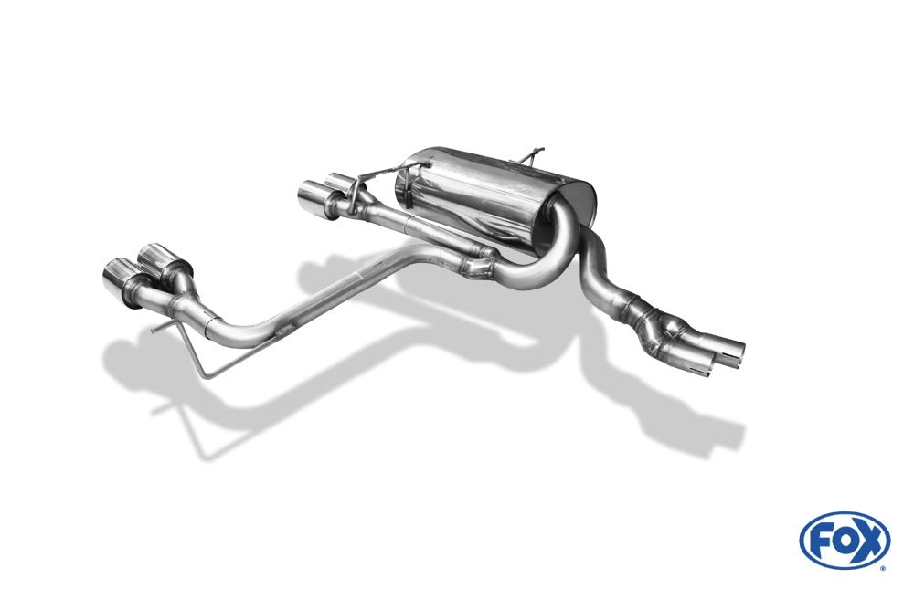 BMW E46 320/ 323/ 325/ 328/ 330 M3-Optik Endschalldämpfer Ausgang zentriert - 4x90mm Typ 14 mittig