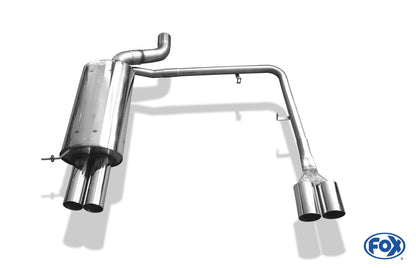 BMW E65 735i/ 745i Endschalldämpfer Ausgang rechts/links - 2x80 Typ 10 rechts/links