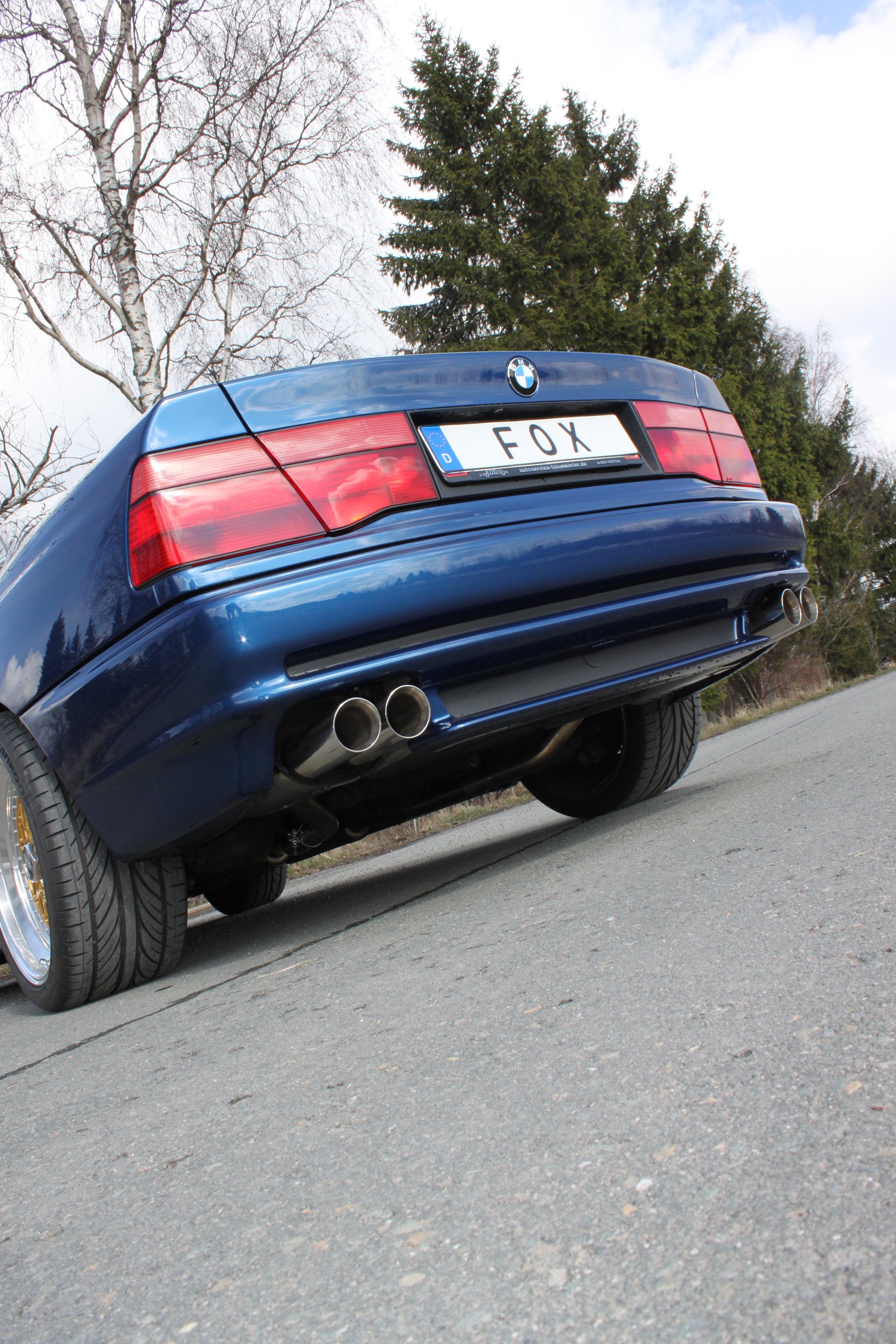BMW E31 850i Endschalldämpfer rechts/links - 2x90 Typ 25 rechts 