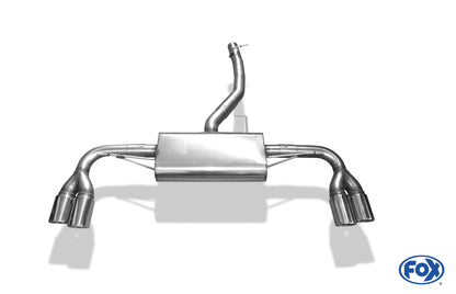 BMW X3 F25 Endschalldämpfer quer Ausgang rechts/links - 2x90 Typ 17 rechts/links