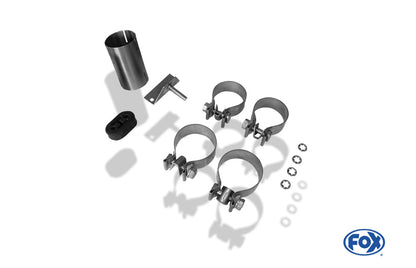 BMW X3 F25 Endschalldämpfer quer Ausgang rechts/links - 2x90 Typ 17 rechts/links