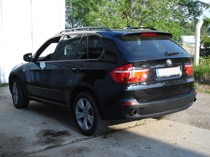 BMW X5 Typ E70 Diesel Endschalldämpfer quer Ausgang rechts/links - 1x93x79 Typ 71 rechts/links