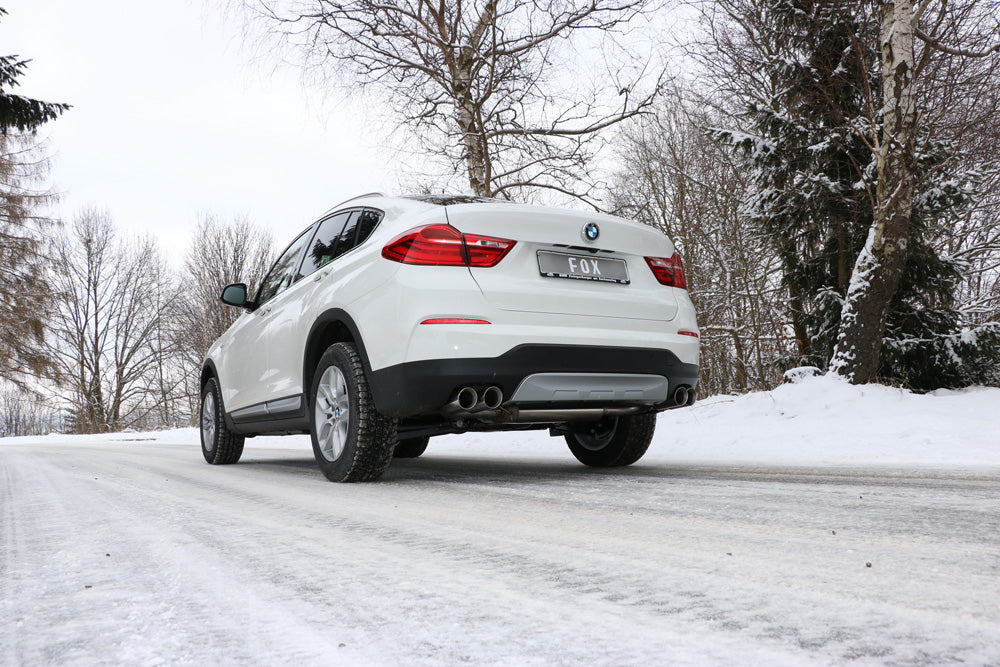 BMW X4 F26 ohne M-Paket - 35i 35d Endschalldämpfer quer Ausgang rechts/links - 2x90 Typ 25 rechts/links