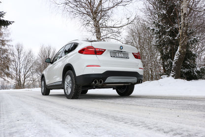 BMW X4 F26 ohne M-Paket - 35i 35d Endschalldämpfer quer Ausgang rechts/links - 2x90 Typ 25 rechts/links