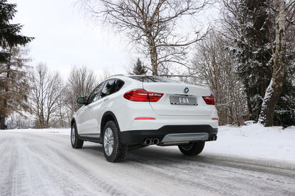 BMW X4 F26 ohne M-Paket - 35i 35d Endschalldämpfer quer Ausgang rechts/links - 2x90 Typ 25 rechts/links