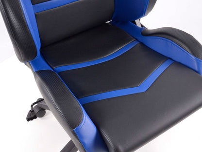 FK Sportsitz Bürodrehstuhl Cyberstar schwarz/blau Chefsessel Drehstuhl Bürostuhl