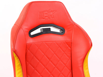 FK Gamingstuhl eGame Seats eSports Spielsitz London rot/gelb