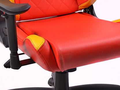 FK Gamingstuhl eGame Seats eSports Spielsitz London rot/gelb