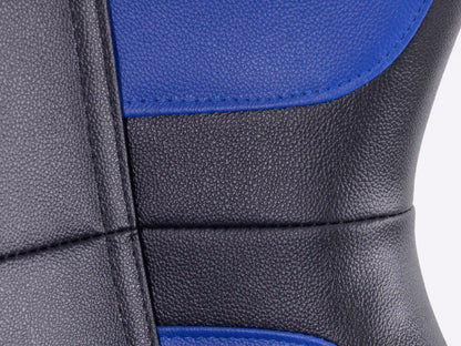 FK Sportsitz Bürodrehstuhl Phoenix schwarz/blau Chefsessel Drehstuhl Bürostuhl