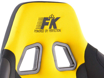 FK Sportsitz Bürodrehstuhl Racecar schwarz/gelb Chefsessel Drehstuhl Bürostuhl