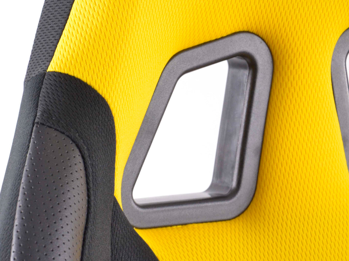 FK Sportsitz Bürodrehstuhl Racecar schwarz/gelb Chefsessel Drehstuhl Bürostuhl