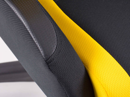 FK Sportsitz Bürodrehstuhl Racecar schwarz/gelb Chefsessel Drehstuhl Bürostuhl