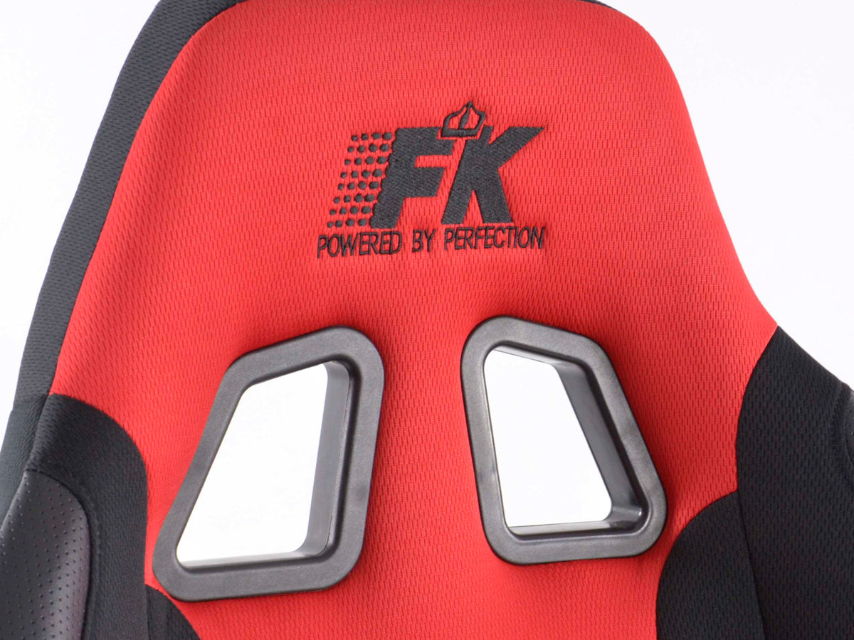 FK Sportsitz Bürodrehstuhl Racecar schwarz/rot Chefsessel Drehstuhl Bürostuhl