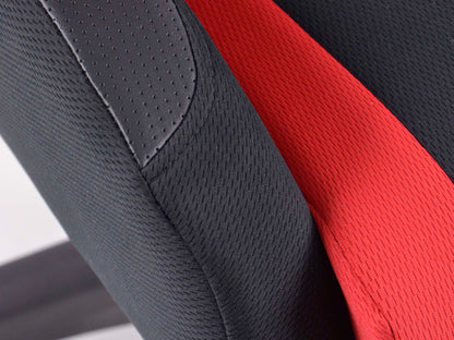 FK Sportsitz Bürodrehstuhl Racecar schwarz/rot Chefsessel Drehstuhl Bürostuhl