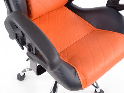 FK Sportsitz Bürodrehstuhl Detroit schwarz/orange Chefsessel Drehstuhl Bürostuhl