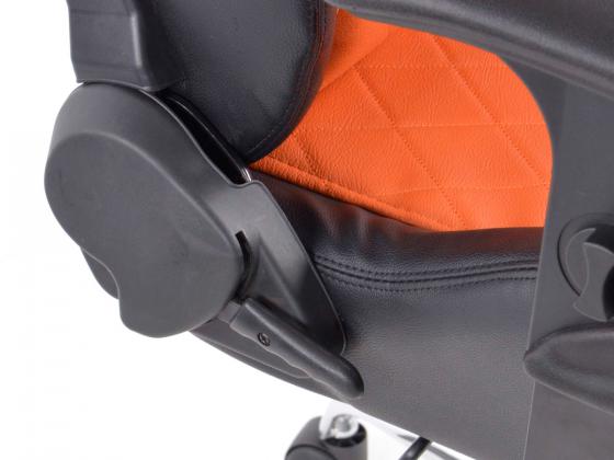 FK Sportsitz Bürodrehstuhl Detroit schwarz/orange Chefsessel Drehstuhl Bürostuhl