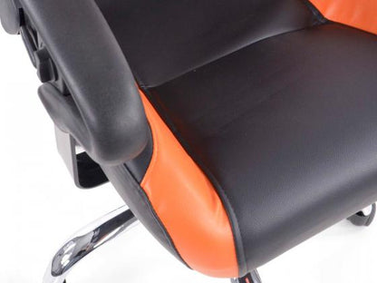 FK Sportsitz Bürodrehstuhl Phoenix schwarz/orange Chefsessel Drehstuhl Bürostuhl