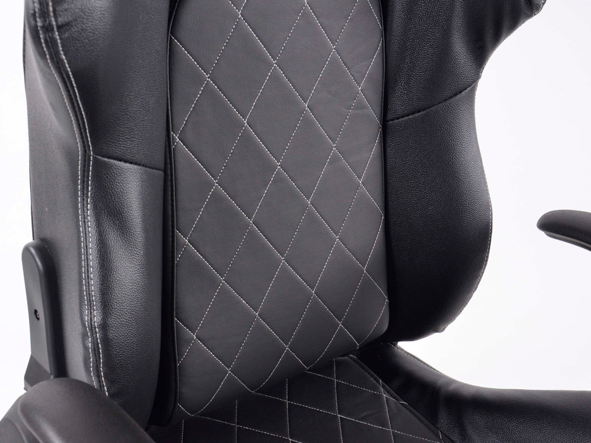 FK Sportsitz Bürodrehstuhl Detroit schwarz/weiß Chefsessel Drehstuhl Bürostuhl