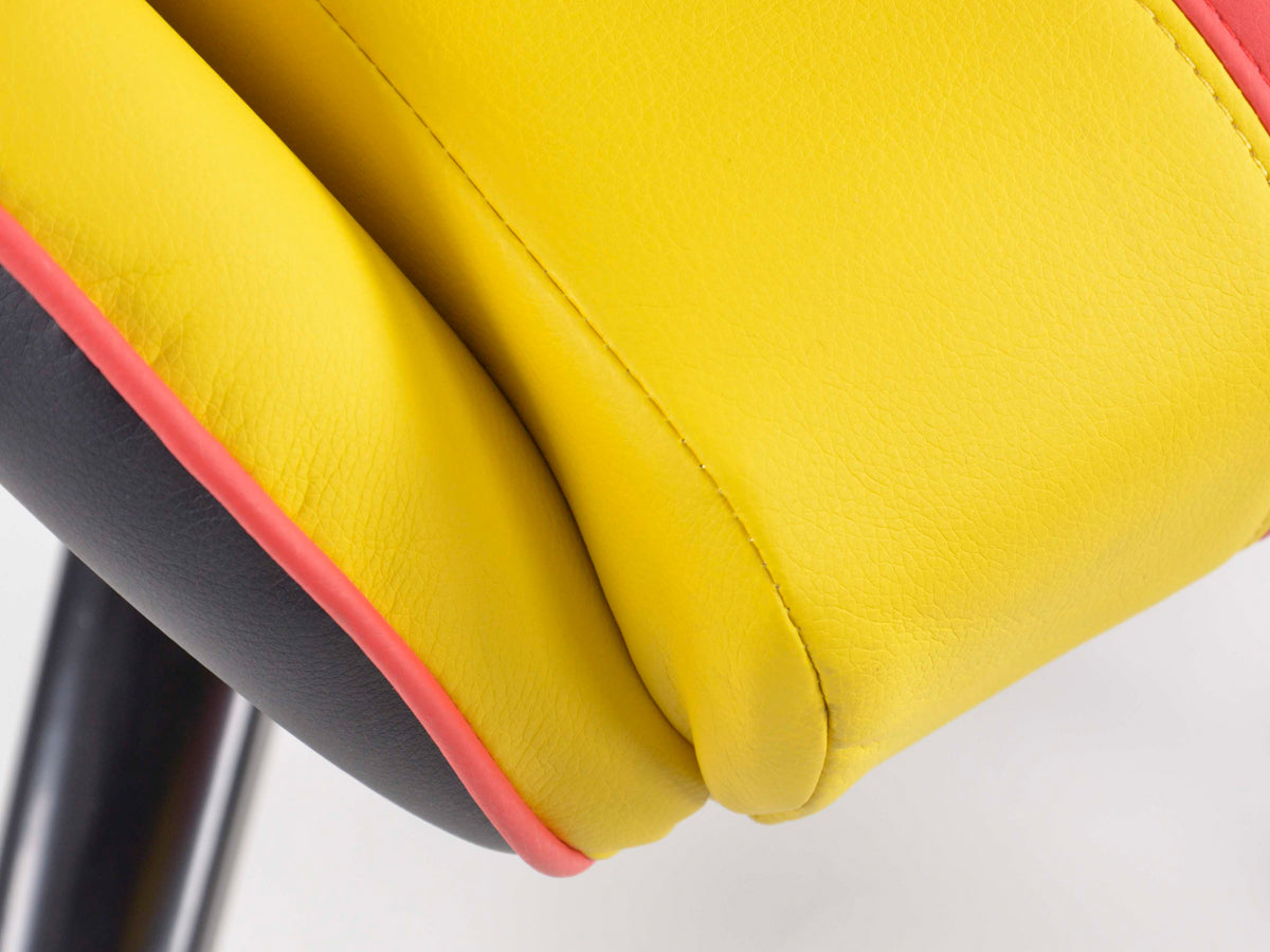 FK Sportsitz Bürodrehstuhl St. Louis schwarz/rot/gelb Chefsessel Drehstuhl Bürostuhl