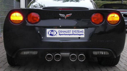 Corvette C06 Endschalldämpfer Ausgang mittig - 4x100 Typ 12 mittig