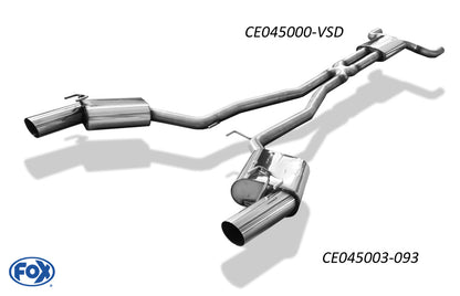 Chevrolet Camaro Endschalldämpfer rechts/links - 1x100 Typ 14 rechts/links