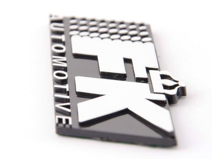 Aufkleber Chrom 3D Autoaufkleber 3D FK Automotive Logo chrom