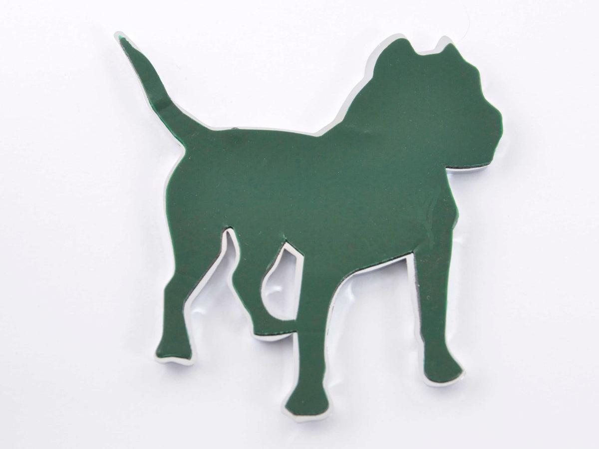 Aufkleber Chrom 3D Car Logo Motiv Pbull 85x85 mm chrom