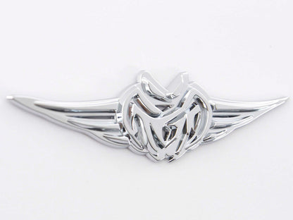 Aufkleber Chrom 3D Car Logo Motiv Tribal I 103x26 mm chrom