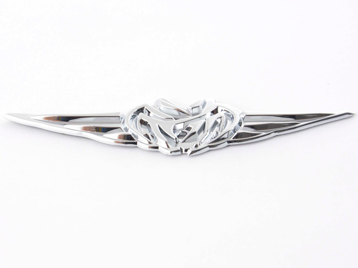 Aufkleber Chrom 3D Car Logo Motiv Tribal I 103x26 mm chrom