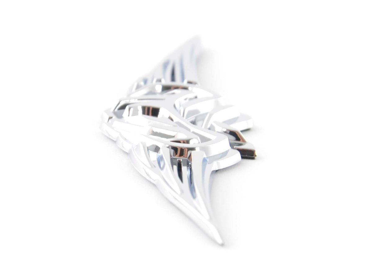 Aufkleber Chrom 3D Car Logo Motiv Tribal I 103x26 mm chrom