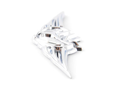 Aufkleber Chrom 3D Car Logo Motiv Tribal I 103x26 mm chrom