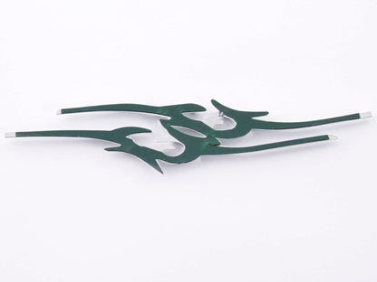 Aufkleber Chrom 3D Car Logo Motiv Tribal III 135x30 mm chrom