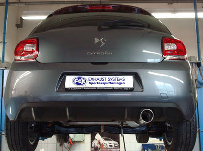 Citroen DS3 Endschalldämpfer - 1x100 Typ 16