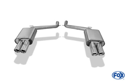 Chrysler 300C 3,5l Endschalldämpfer rechts/links Doppelrohr - 2x80 Typ 17 rechts/links