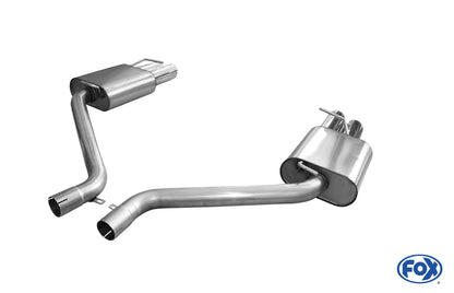Chrysler 300C 3,5l Endschalldämpfer rechts/links Doppelrohr - 2x80 Typ 17 rechts/links