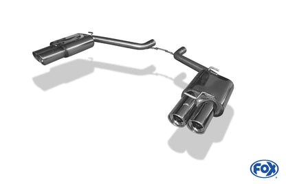 Chrysler 300C 5,7l Endschalldämpfer rechts/links Doppelrohr - 2x100 Typ 17 rechts/links