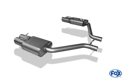 Chrysler 300C 5,7l Endschalldämpfer rechts/links Doppelrohr - 2x100 Typ 17 rechts/links