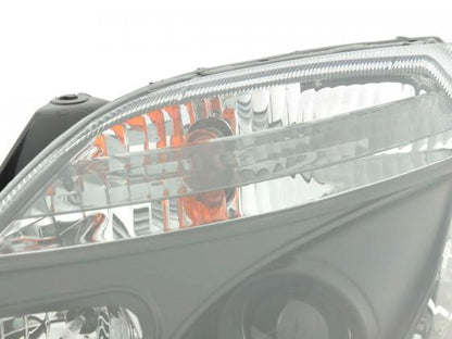 Scheinwerfer Set Daylight LED TFL-Optik Ford Fiesta Typ MK6 Bj. 03-07 schwarz