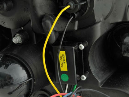 Scheinwerfer Set Daylight LED TFL-Optik Ford Fiesta Typ MK6 Bj. 03-07 schwarz