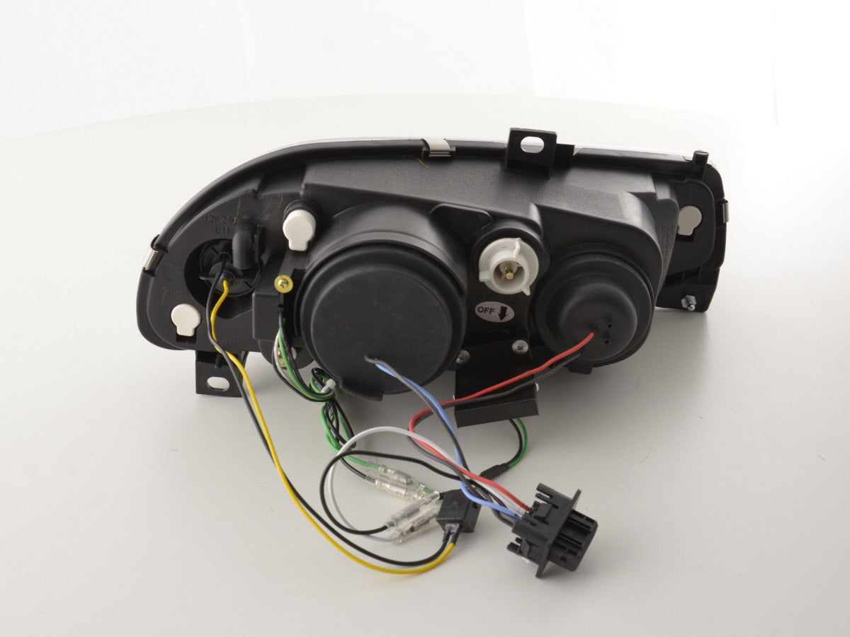 Scheinwerfer Set Daylight LED TFL-Optik Alfa Romeo 156 Typ 932 Bj. 98-02 schwarz