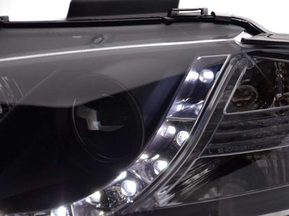 Scheinwerfer Set Daylight LED TFL-Optik Audi A3 Typ 8P Bj. 03-07 schwarz
