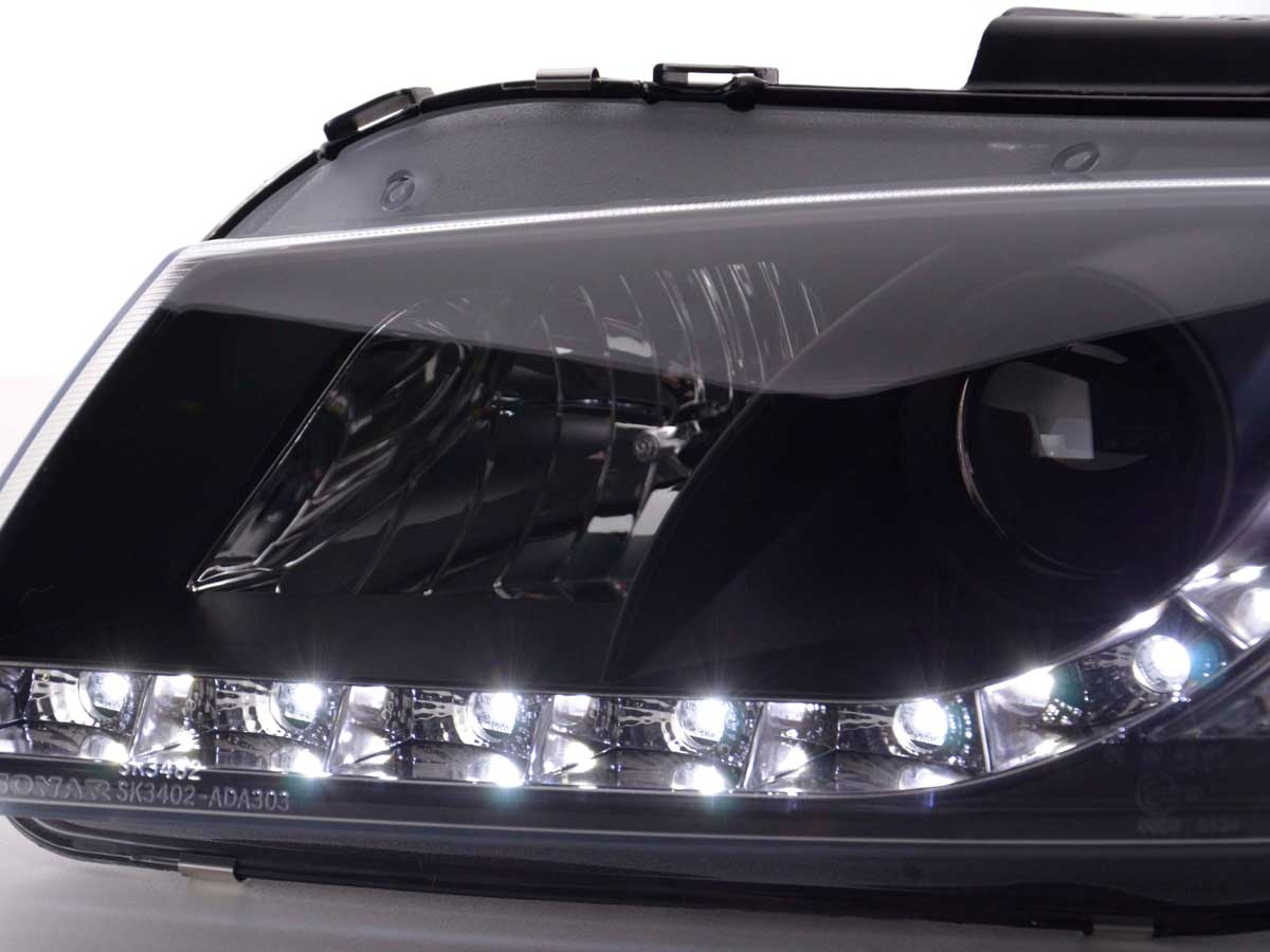 Scheinwerfer Set Daylight LED TFL-Optik Audi A3 8P/8PA Bj. 03-07 schwarz