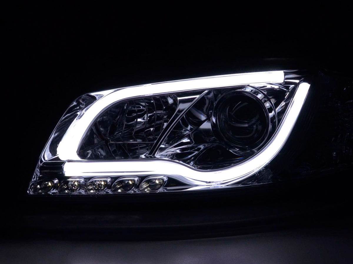 Scheinwerfer Set Daylight LED TFL-Optik Audi A3 Typ 8P/8PA Bj. 03-08 chrom