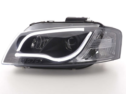 Scheinwerfer Set Daylight LED TFL-Optik Audi A3 Typ 8P/8PA Bj. 03-08 schwarz