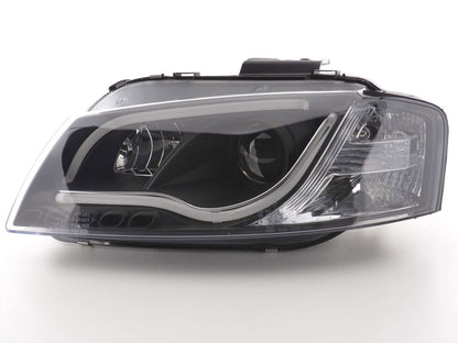 Scheinwerfer Set Daylight LED TFL-Optik Audi A3 8P/8PA Bj. 03-08 schwarz