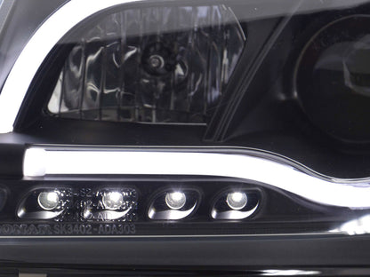 Scheinwerfer Set Daylight LED TFL-Optik Audi A3 Typ 8P/8PA Bj. 03-08 schwarz