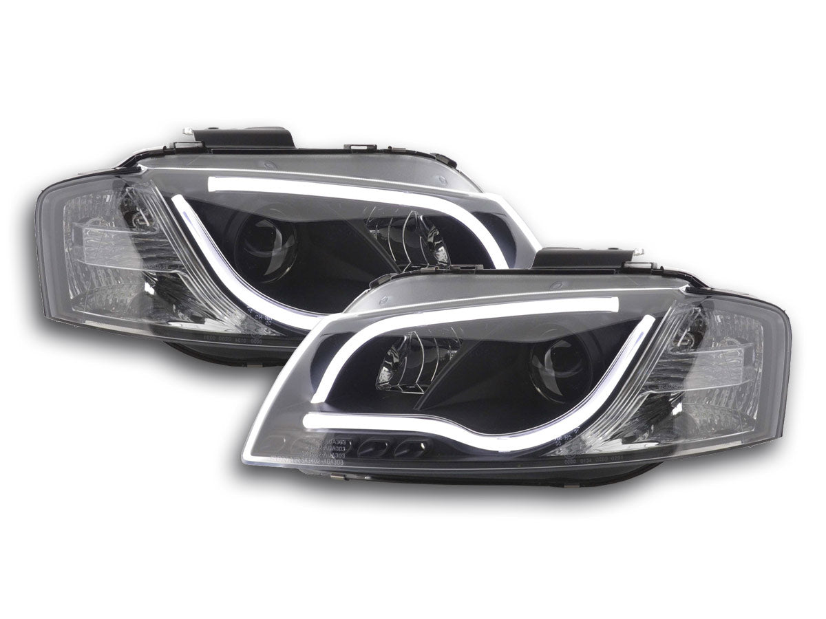Scheinwerfer Set Daylight LED TFL-Optik Audi A3 Typ 8P/8PA Bj. 03-08 schwarz