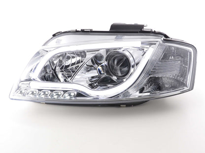 Scheinwerfer Set Daylight LED Tagfahrlicht Audi A3 Typ 8P/8PA Bj. 03-08 chrom